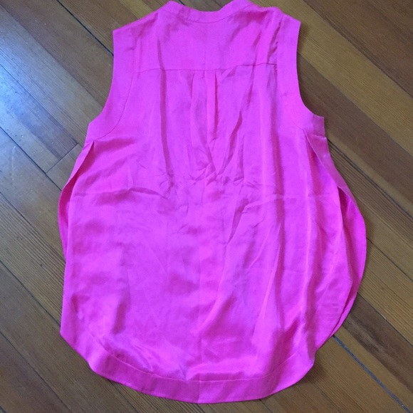Banana Republic Pink 100% Silk Sleeveless Top - Picture 6 of 8
